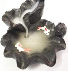 img 2 attached to Vintage Handcrafted Porcelain Ceramic Backflow Incense Burner for Stick Home Décor (10.5cm8cm)