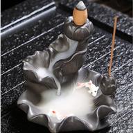 vintage handcrafted porcelain ceramic backflow incense burner for stick home décor (10.5cm8cm) логотип