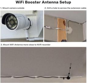 img 1 attached to Enhance WiFi Signal Range with YESKAMO WiFi Antenna 7dBI Booster & Extender - 10ft Cord - Ideal for IP Camera Systems