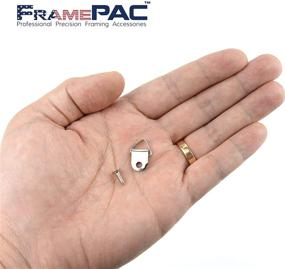 img 3 attached to 🔲 200 PCS Small Triangle Hangers with Screws for Picture Frames
