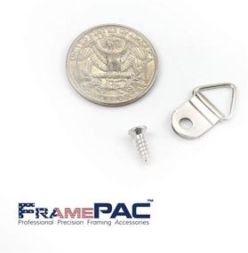img 1 attached to 🔲 200 PCS Small Triangle Hangers with Screws for Picture Frames