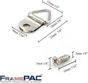 img 2 attached to 🔲 200 PCS Small Triangle Hangers with Screws for Picture Frames