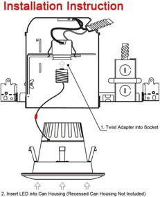 img 1 attached to 🔌 Durable Dimmable Recessed Downlight Retrofit: Certified Industrial Electrical Solution