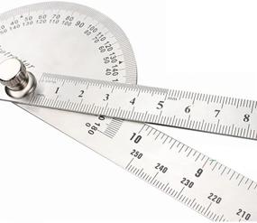 img 2 attached to 📏 Precision at Your Fingertips: HanYan Protractor Degrees Stainless Goniometer for Accurate Angle Measurement