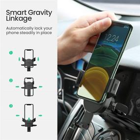 img 3 attached to 📱 UGREEN Car Phone Mount CD Slot Holder - Adjustable Gravity Stand for iPhone 13 12 11 Pro Max SE XR XS X 8 7 6 Plus 6S, Samsung Galaxy S20 S10 S9 S8, Google Pixel 4 XL