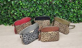 img 3 attached to Leopard Compartment Leather Crossbody Leopard3 Women's Handbags & Wallets in Crossbody Bags