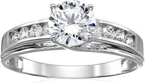 img 2 attached to 💍 1.5ct Solitaire Round CZ Cubic Zirconia Engagement Ring in Solid 925 Sterling Silver