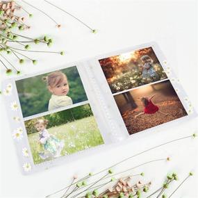 img 1 attached to 🌸 WOLVEN Mini Photo Album for Polaroid Fujifilm Mini 7s 8 8+ 9 25 26 50s 70 90 11 Film - Floral Design