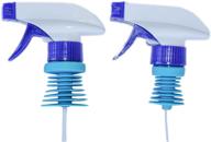 🧼 efficient cleaning: fit n seal spray nozzle for reusable blue plastic bottles logo