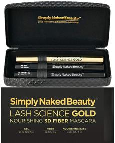 img 1 attached to Simply Naked Beauty Mascara Black: Volumizing & Lengthening Eyelash Growth Serum, Clear 👁️ Gel & 3D Fiber Lengthening Mascara with Nourishing Black Base - Natural, Non-Toxic & Cruelty-Free