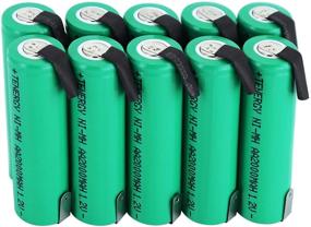 img 4 attached to Tenergy 10 Pack AA NiMH 🔋 Rechargeable Batteries with 2000mAh Capacity and Easy-to-use Tabs