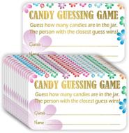 candy guessing game cards (pack of 100) stunning gold foil stamping 3 logo
