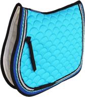 professional equine quilted english turquoise logo