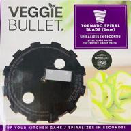 🌀 efficient veggie bullet tornado spiralizer - 5mm ribbon steel blade accessory logo