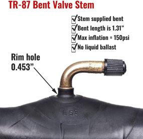 img 2 attached to Firestone 2.80/2.50-4 Inner Tube: Durable TR87 Bent Metal Valve Stem