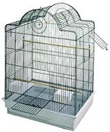 scallop playpen style roof bird cage with blue ribbon logo