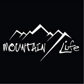 img 2 attached to 🏔️ Mountain Life Виниловая наклейка-стикер для автомобилей, грузовиков, фургонов, внедорожников, стен, кружек и ноутбуков - 7-дюймовая белая наклейка - KCD2781