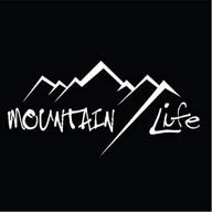 🏔️ mountain life виниловая наклейка-стикер для автомобилей, грузовиков, фургонов, внедорожников, стен, кружек и ноутбуков - 7-дюймовая белая наклейка - kcd2781 логотип