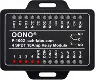 oono 4-channel spdt power relay module with 10amp rating for raspberry pi, iot projects, etc. (dc12v version) logo