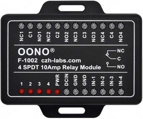 img 4 attached to Модуль реле питания OONO 4-канальный SPDT с рейтингом 10А для Raspberry Pi, проектов IoT и т. д. (версия DC12V)