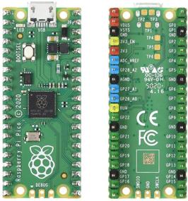 img 4 attached to Waveshare Raspberry Pi Pico: Доступный высокопроизводительный 🔴 микроконтроллер с гибкими цифровыми интерфейсами и цветовой разметкой.