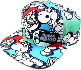 img 2 attached to 🧢 Nintendo Super Mario Bros. All Over Sublimated Print Snapback Cap