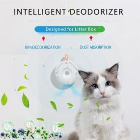 img 3 attached to 🐾 PetWoW Cat Litter Deodorizer Stink Smell Odor Eliminator - 80% Odor Reduction, Dust Absorption - Ideal for Pet House, Litter Box, Bathroom, Kitchen - 7-Day Battery, Automatic & Intelligent Function