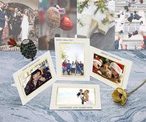 img 3 attached to 🖼️ Golden State Art Ivory Paper Picture Frames: 4x6 Photo Frame, 25-Pack - Perfect for Graduation and Wedding Portraits, Special Event Photography