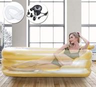 🛀 keszing inflatable bathtub: portable & foldable adult spa tub with air pump – perfect for swimming pool, sauna, and shower logo