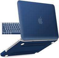 👉 ibenzer macbook pro 13 inch case a1278 release 2012-2008: navey blue hard shell with keyboard cover for apple old version mac pro 13 + cd-rom - p13nvbl+1 logo