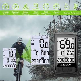 img 2 attached to 🚴 MEILAN M4 Wireless Bike Computer: ANT+ BLE4.0 Speedometer, Odometer & Cadence Sensor with 2.5" LCD Display - Waterproof for Indoor/Outdoor Cycling