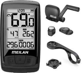 img 4 attached to 🚴 MEILAN M4 Wireless Bike Computer: ANT+ BLE4.0 Speedometer, Odometer & Cadence Sensor with 2.5" LCD Display - Waterproof for Indoor/Outdoor Cycling