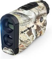 🏹 lc1200a hunting laser rangefinder bow range finder camo for outdoor wild - high-precision continuous scan up to 1200y distance measurement with free aaa battery logo