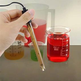 img 3 attached to 📏 Calibration Powder Included: Replacement pH Electrode, 0-14 pH Accurate Probe with BNC Connector &amp; 200cm Cable for Continuous Liquid Measurement