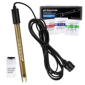 img 4 attached to 📏 Calibration Powder Included: Replacement pH Electrode, 0-14 pH Accurate Probe with BNC Connector &amp; 200cm Cable for Continuous Liquid Measurement