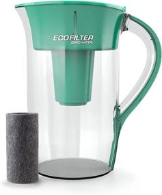 img 3 attached to 🌱 ZeroWater EcoFilter: 10 Cup Filtered Pitcher and High Capacity Water Filter ZP-010ECO – Chlorine Reduction, Minimal Plastic Usage, Sustainable Choice – Clear and Green