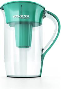 img 4 attached to 🌱 ZeroWater EcoFilter: 10 Cup Filtered Pitcher and High Capacity Water Filter ZP-010ECO – Chlorine Reduction, Minimal Plastic Usage, Sustainable Choice – Clear and Green