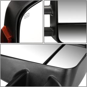img 1 attached to 🚗 DNA Motoring TWM-020-T888-BK-AM Пара электроприводных обогреваемых боковых зеркал для буксировки с поворотным сигналом, совместимых с Silverado/Sierra 2500 HD 3500 HD 2015-2020