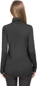 img 1 attached to VONFORT Womens Turtleneck Lightweight Thermal Women's Clothing in Lingerie, Sleep & Lounge