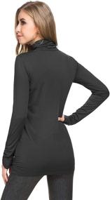 img 2 attached to VONFORT Womens Turtleneck Lightweight Thermal Women's Clothing in Lingerie, Sleep & Lounge