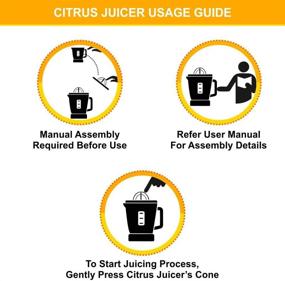 img 3 attached to 🍊 Cuisinart CCJ-500 Brushed Stainless Citrus Juicer - Pulp Control, Black/Stainless Steel, 1 Piece