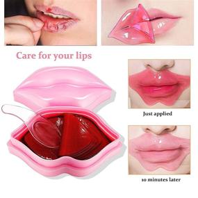img 1 attached to 💄 FREEORR 20Pcs Moisturizing Lip Mask: Reduce Lip Lines and Restore Moisture for Plump, Nourished Lips - Pink