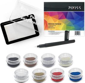 img 3 attached to Ultimate Embossing Kit Bundle: Heat Tool with Embossing Powders, Starter Kit, Pen, Ink Pad & 8X 10ml Powders for Crafts