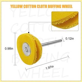 img 3 attached to JIALUCONG Yellow Cotton Polishing Buffing