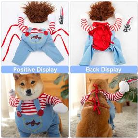 img 1 attached to 🐶 Dog Christmas Costumes - Doll Play Cosplay, Novelty Clothes for Christmas Dress-up Party - Puppy Medium Large Dogs (M)