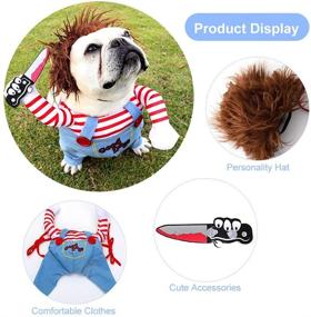 img 3 attached to 🐶 Dog Christmas Costumes - Doll Play Cosplay, Novelty Clothes for Christmas Dress-up Party - Puppy Medium Large Dogs (M)