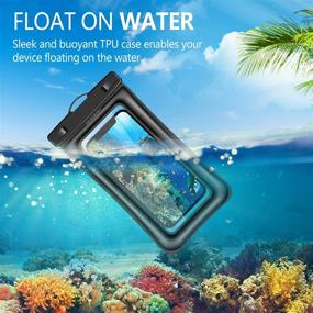 img 2 attached to 📱 v-Golvin Waterproof Phone Pouch, IPX8 Universal Cellphone Dry Bag Case for iPhone 12 SE 2020 11 Pro XS Max XR X 8 7 6s Plus Galaxy S10 S9 S20 S21 Note 20/10 Up to 7 inches - Pack of 2