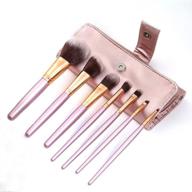 💄 rosegold makeup brush set: premium synthetic kabuki brushes for travel & household use logo