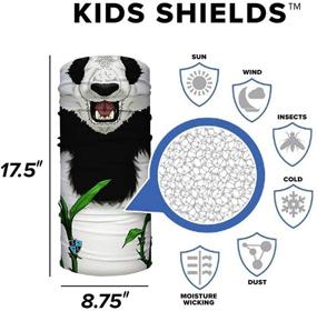 img 2 attached to 🧣 Stay Warm & Stylish: 5 Pack Multipurpose Shields for Girls and Boys' Cold Weather Accessories