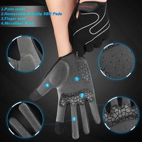 img 1 attached to Tanluhu Mountain Anti Slip Shock Absorbing Gloves Road